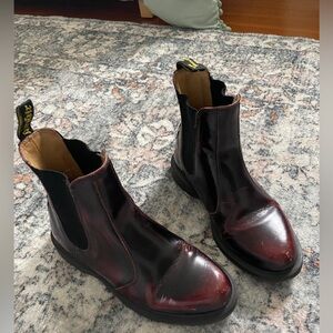 Doc Marten Flora Boots, Cherry Red, Sz. 38 EU